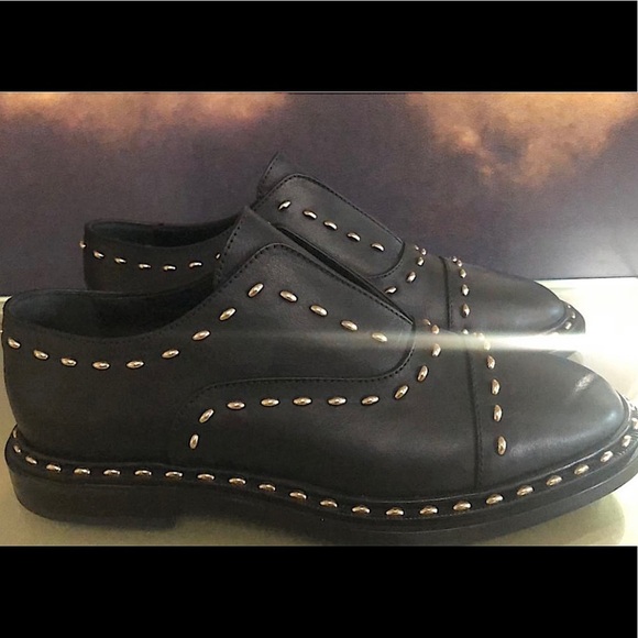 Black leather agl flats, extremely comfortable, made in italy - Picture 1 of 5